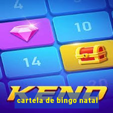 cartela de bingo natal