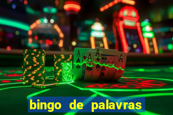 bingo de palavras cha de bebe