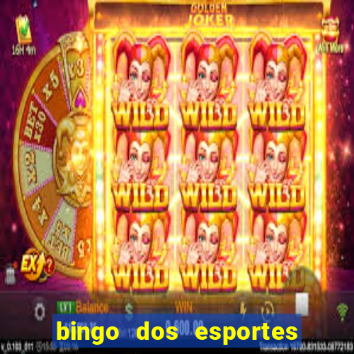 bingo dos esportes para imprimir